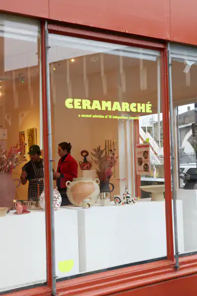 A photograph of the Host checkout area featuring products by Folie Chambre